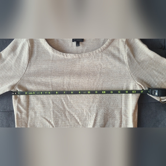Talbots sweater champagne color with metallic gold sparkle 🌟 - Picture 5 of 12